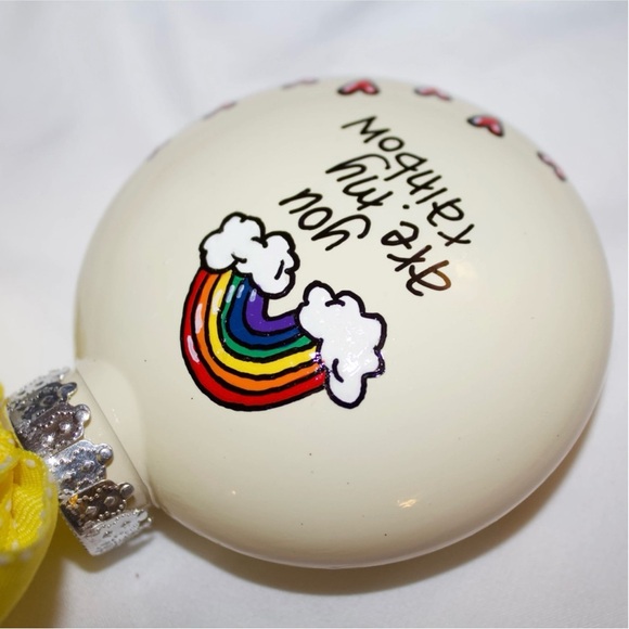 Handmade Custom Ornament: "You Are My Rainbow" Perfect Friendship Thank You Gift - Picture 4 of 10